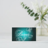 Lueur élégante de Flourish de carte de visite de (Debout devant)