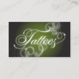 Lueur élégante de Flourish de carte de visite de