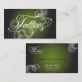 Lueur élégante de Flourish de carte de visite de (Devant / Derrière)