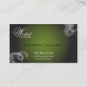 Lueur élégante de Flourish de carte de visite de (Dos)