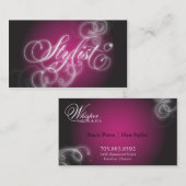 Lueur élégante de Flourish de carte de visite de (Devant / Derrière)