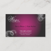 Lueur élégante de Flourish de carte de visite de (Dos)