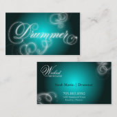 Lueur élégante de Flourish de carte de visite de (Devant / Derrière)