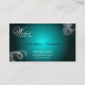 Lueur élégante de Flourish de carte de visite de (Dos)