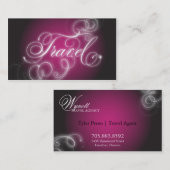 Lueur élégante de Flourish de carte de visite de (Devant / Derrière)