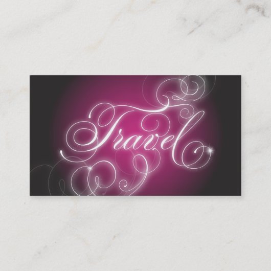 Lueur élégante de Flourish de carte de visite de (Devant)