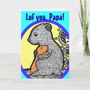 Luf You, Papa - Vaderdag Kaart