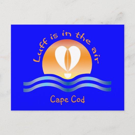 Luffers Sunset_Luff in air Cape Cod briefkaart (Voorkant)