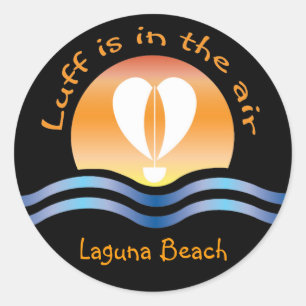 Luffers Sunset_Luff is in de lucht Laguna Beach Ronde Sticker
