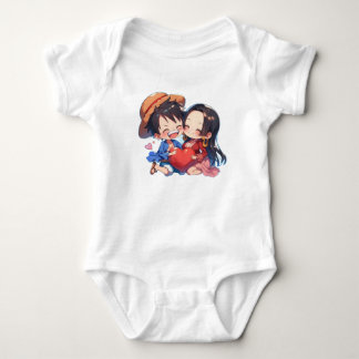 Luffy & Boa Hancock Anime Bodyanzug Romper
