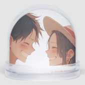 Luffy & Boa Hancock Anime Snow Globe (Avant)