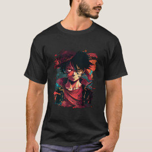 Luffy Illustratie - Anime Style Artwork T-Shirt