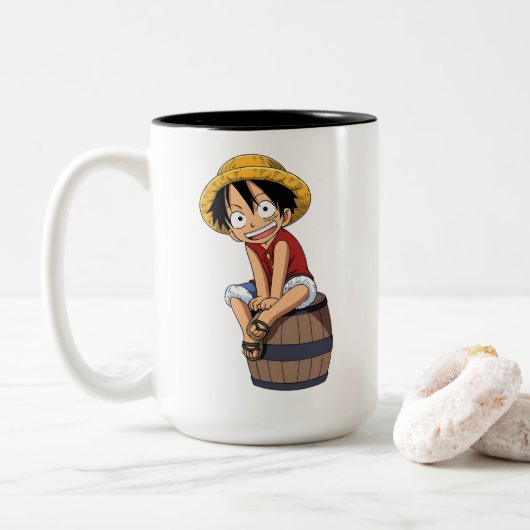 Luffy One Piece Mug (Avec donut)