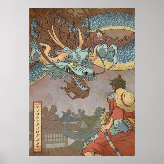 Luffy vs Kaido Poster (Voorkant)