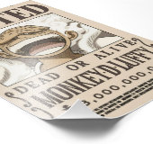 Luffy Wanted Anime Poster (Hoek)