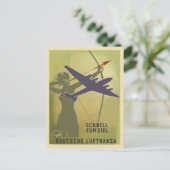 Lufthansa 1937 briefkaart (Staand voorkant)