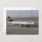 Lufthansa A320-211 Briefkaart (Voorkant / Achterkant)