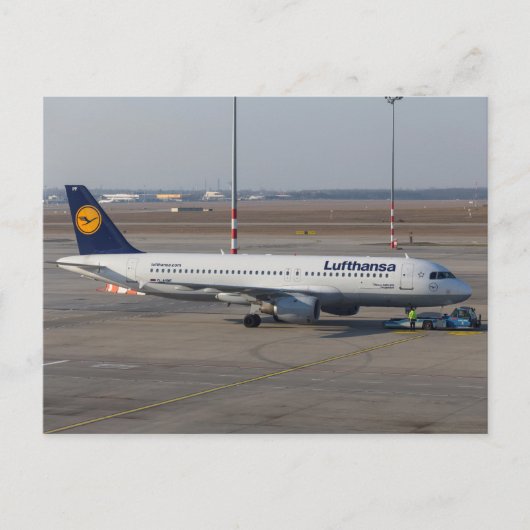 Lufthansa A320-211 Briefkaart (Voorkant)