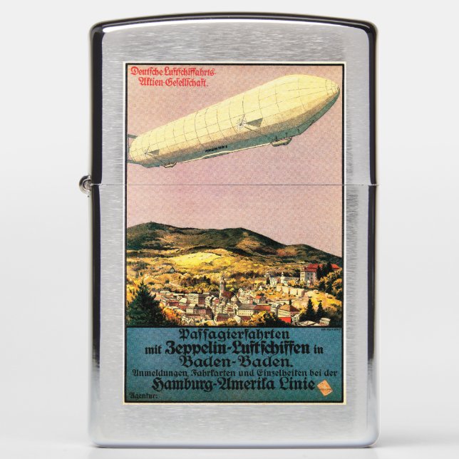 Luftschiff Zeppelin Luchthaven over het Poster van (Voorkant)