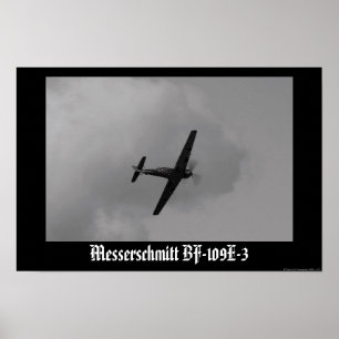 Luftwaffe Bf-109 E-3 Poster