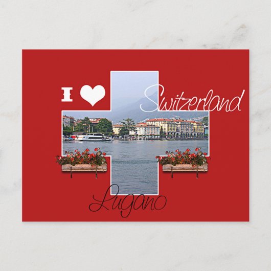 Lugano - Briefkaart (Voorkant)