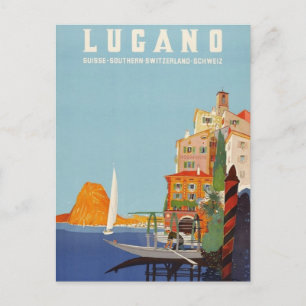 Lugano Italian Resort Zwitserland Briefkaart