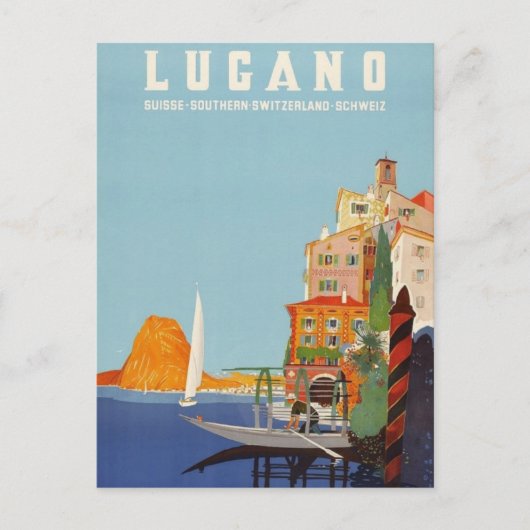  Lugano Italian Resort Zwitserland Briefkaart (Voorkant)