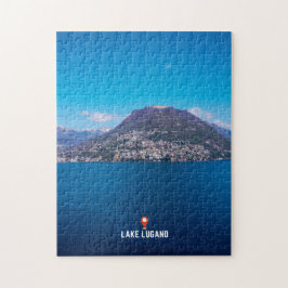 Lugano-meer in Ticino Legpuzzel