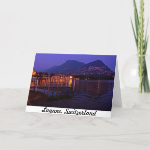 Lugano, Switzerland 5x7 Greeting Card Kaart