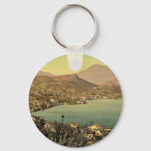 Lugano uit San Salvatore, Tessin, Zwitserland vi Sleutelhanger