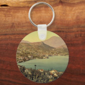 Lugano uit San Salvatore, Tessin, Zwitserland vi Sleutelhanger (Voorkant)