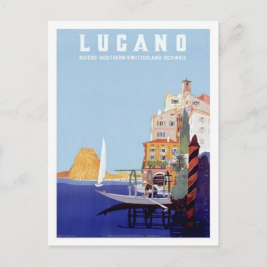  Lugano, Zwitserland Briefkaart (Voorkant)