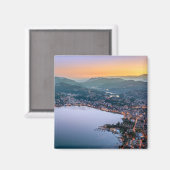 Lugano Zwitserland Magneet (Voorkant / Achterkant)