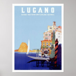  Lugano, Zwitserland Poster