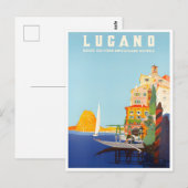Lugano Zwitserland vintage-Briefkaart Briefkaart (Voorkant / Achterkant)