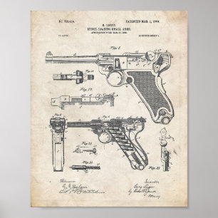 Luger Pistol Art Print