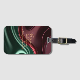 Luggage tag in stylish graphic bagagelabel