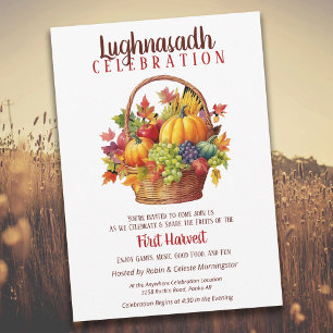 Lughnasadh Herfst Party Oogstmand Kaart