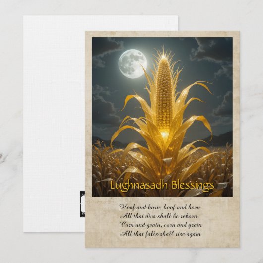 Lughnasadh Lammas Greeting Card Bedankkaart (Voorkant / Achterkant)