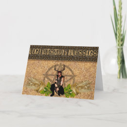 Lughnasadh zegeningen Wiccan Sabbat groet Kaart