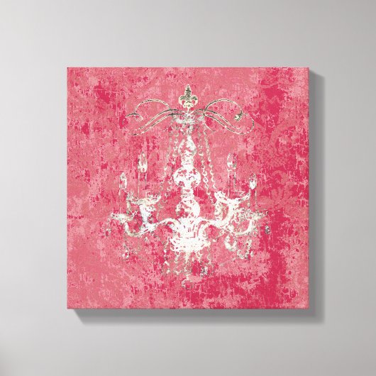 Luhandelier Elegance CHANGE COLOR ~ Wrapped Canvas (Voorkant)