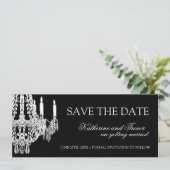 Luhandelier Save the Date Wedding Invitation (Staand voorkant)
