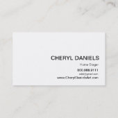 Luhandelier Silhouette Icon - home stager Visitekaartje (Achterkant)