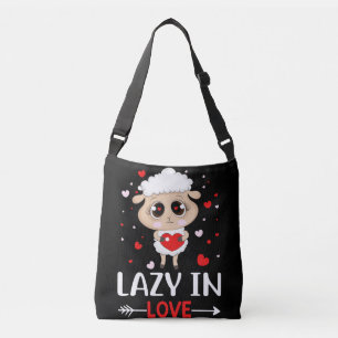 Lui in Love Schaap voor Valentijnsdag Singles Crossbody Tas
