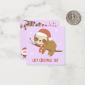 Lui Kerstdag Notitiekaartje (Voorkant / Achterkant in situ)