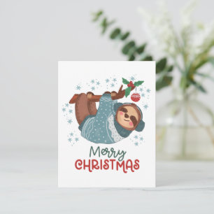 Lui Kerstkaart Luiaard Bedankkaart