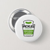 Lui kostuum augurk pot ronde button 5,7 cm (Voorkant /achterkant)