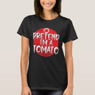 Lui kostuum voor Halloween Doe alsof ik een tomaat T-shirt