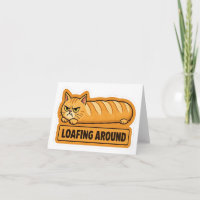 Lui rondhangende grappige kattenbrood