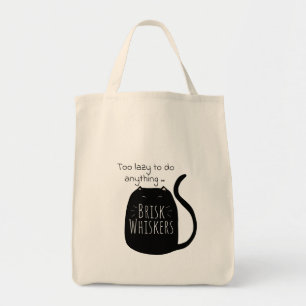 Lui zwart kat Boodschappentas Tote Bag